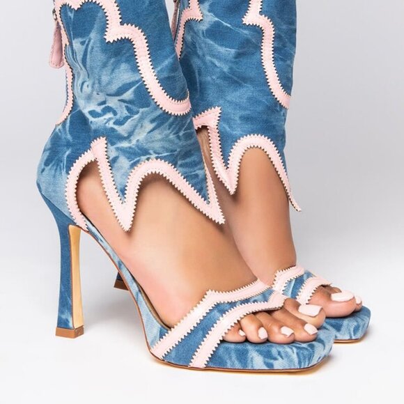 AZALEA WANG HOWD YOU GET SO FLY STILETTO SANDAL IN - Picture 1 of 6
